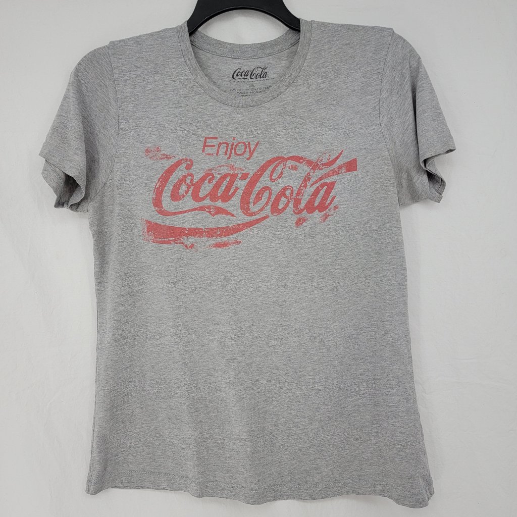 Coca Cola Classic Distressed Logo TShirt Coca Cola Brand Womens 2xl